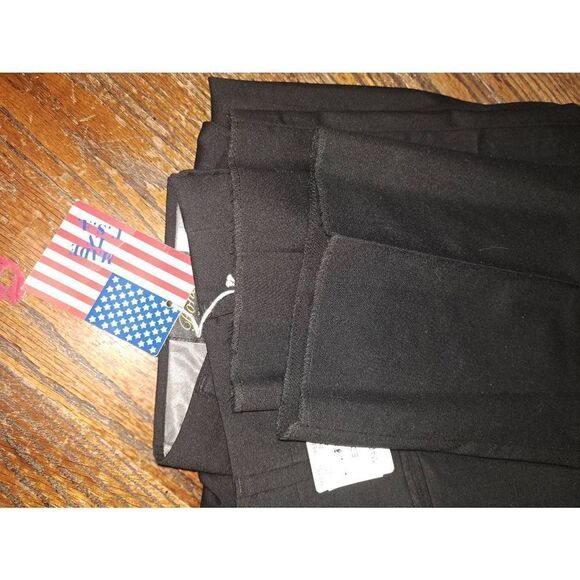 New 33" Waist Bonacci Roberto Black Wool Pleated Suit Dress Tuxedo Pants NWT - Picture 5 of 6